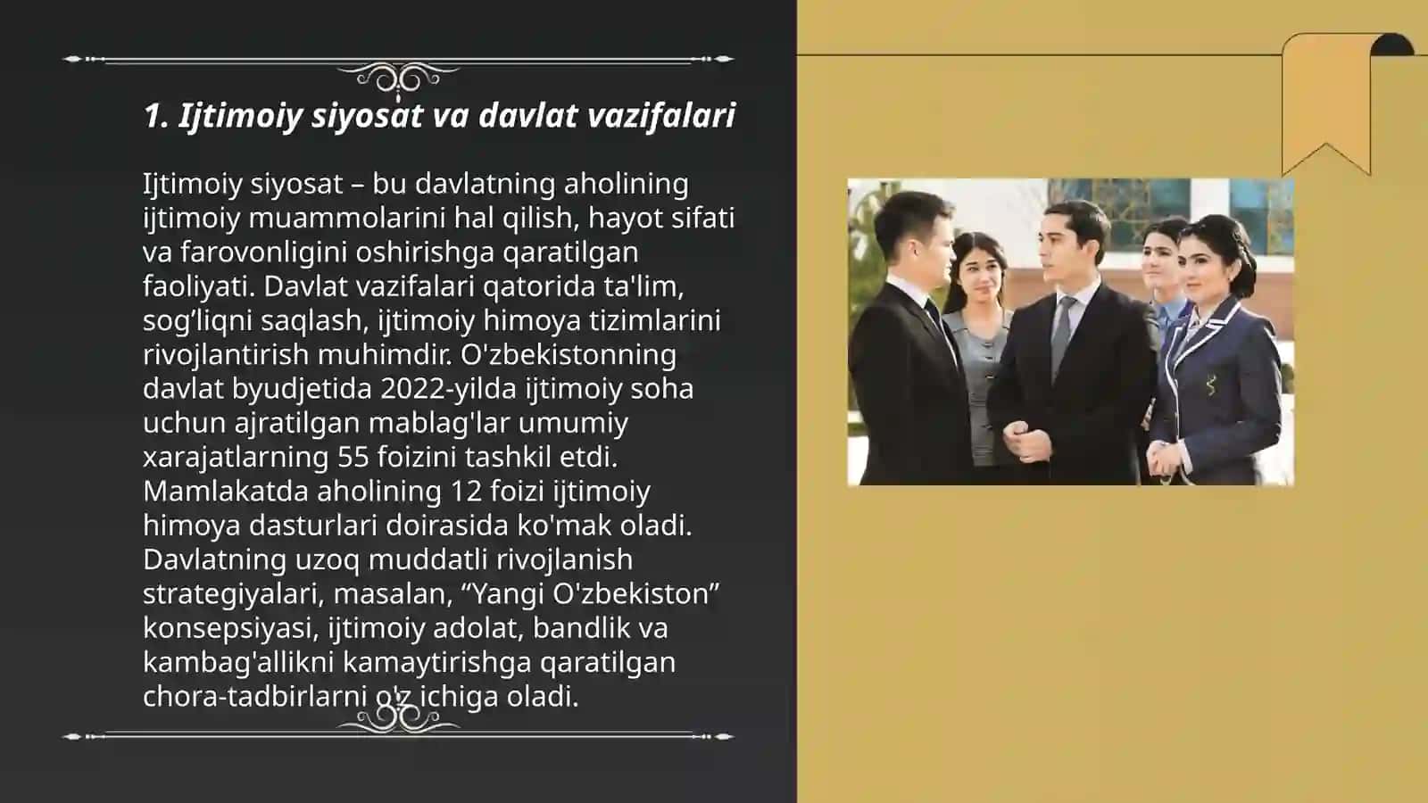 Ijtimoiy siyosatini amalga oshirishning jahon tajribasi 3