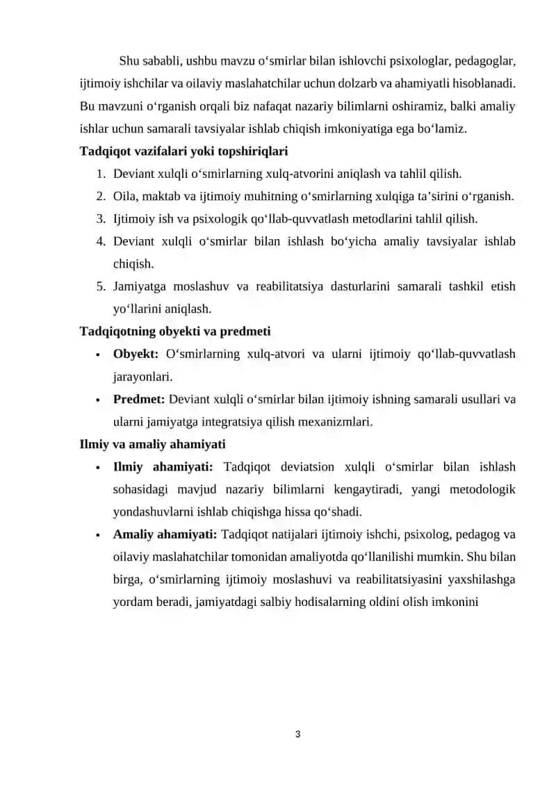 Deviand xulqli o'smirlar bilan ijtimoiy ishning samarali yo'llari 3