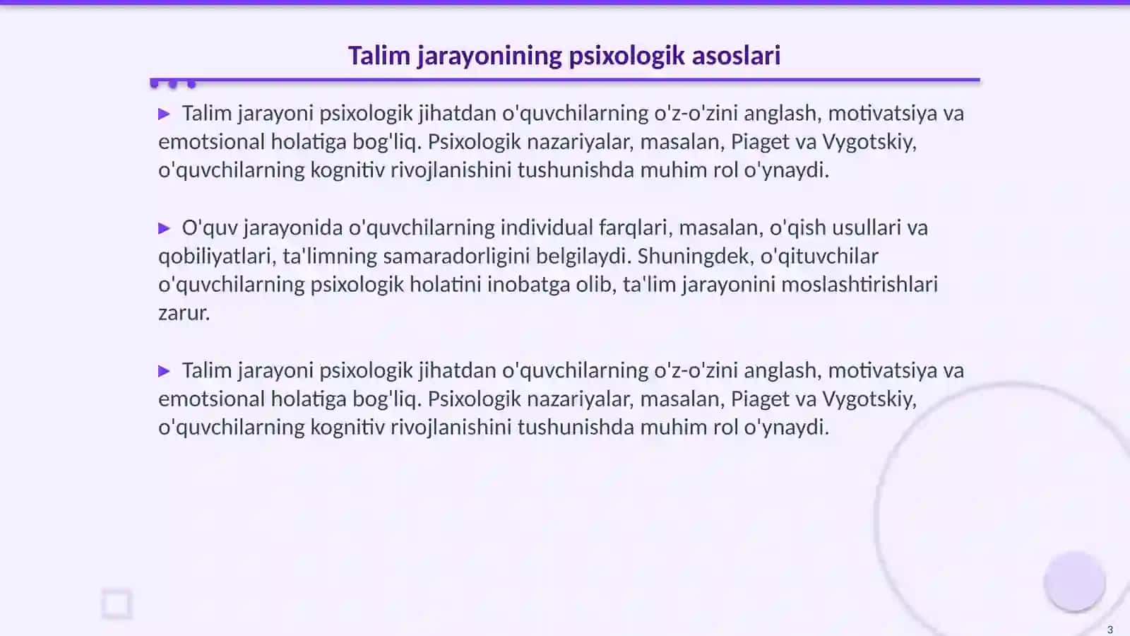 Talim psixologiyasi 3