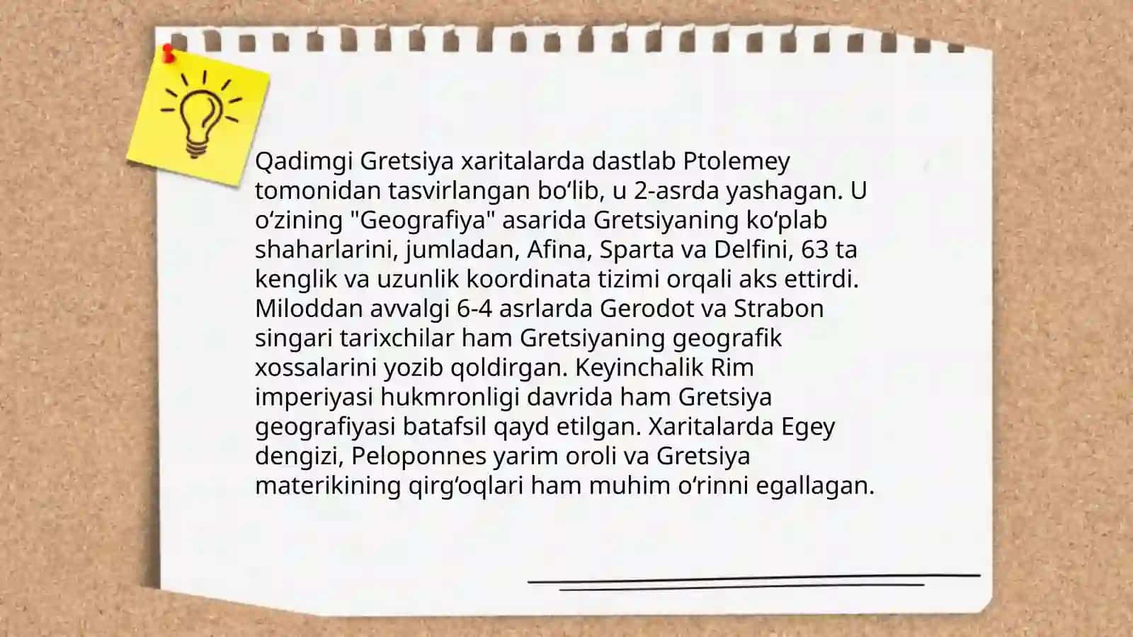 Tarixiy kartalarda aks ettirilgan obyektlar, voqea va hodisalarga taqriz yozish 3