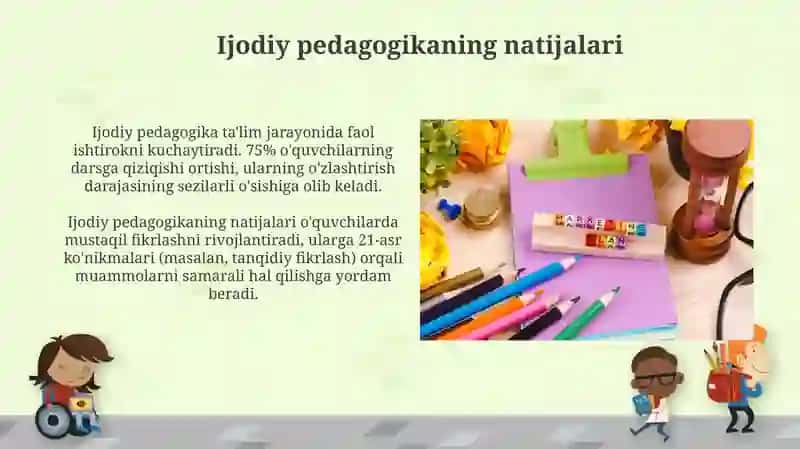 Kreativ pedagogika maqsadi va vazifalari 3