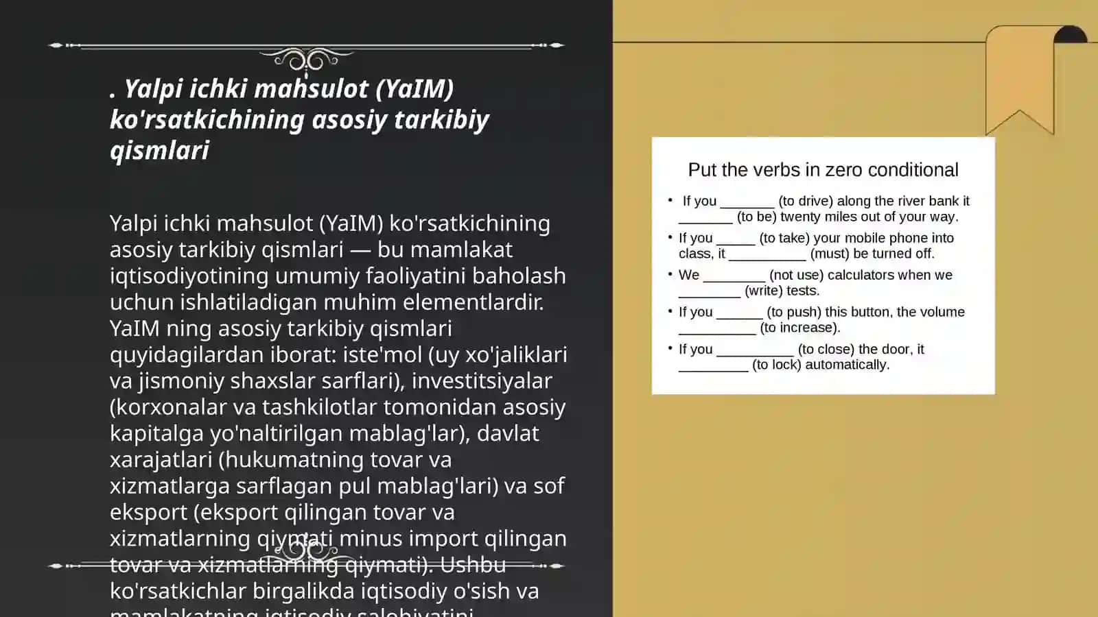 Yalpi ichki maxsulot kórsatkichini hisoblash shartlari va usullari 3