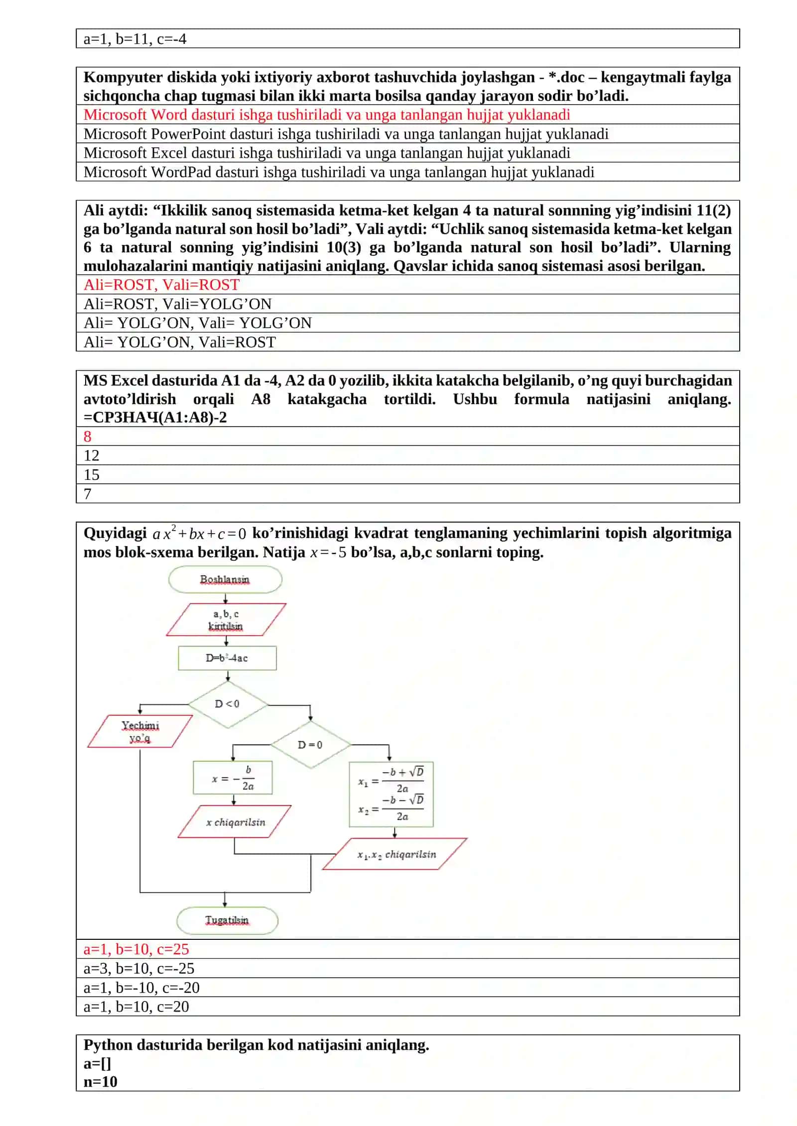 MS Excel dasturi 3
