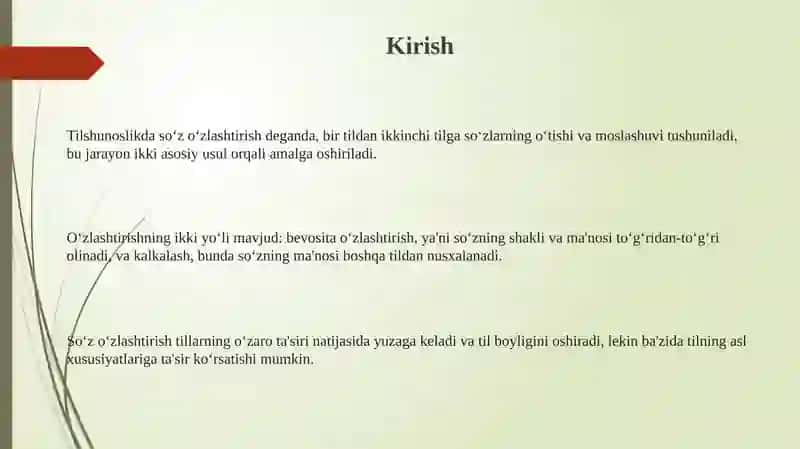Soʻzoʻzlashtirish 3
