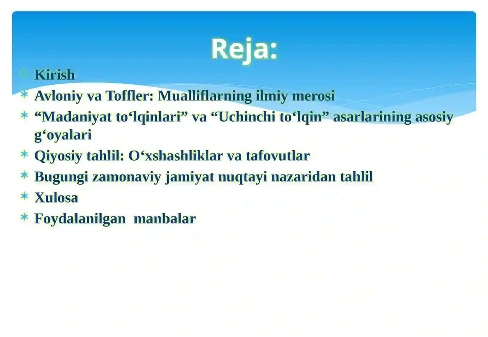 “Madaniyat to‘lqinlari” maqolasi va “Uchinchi to‘lqin” asari 3