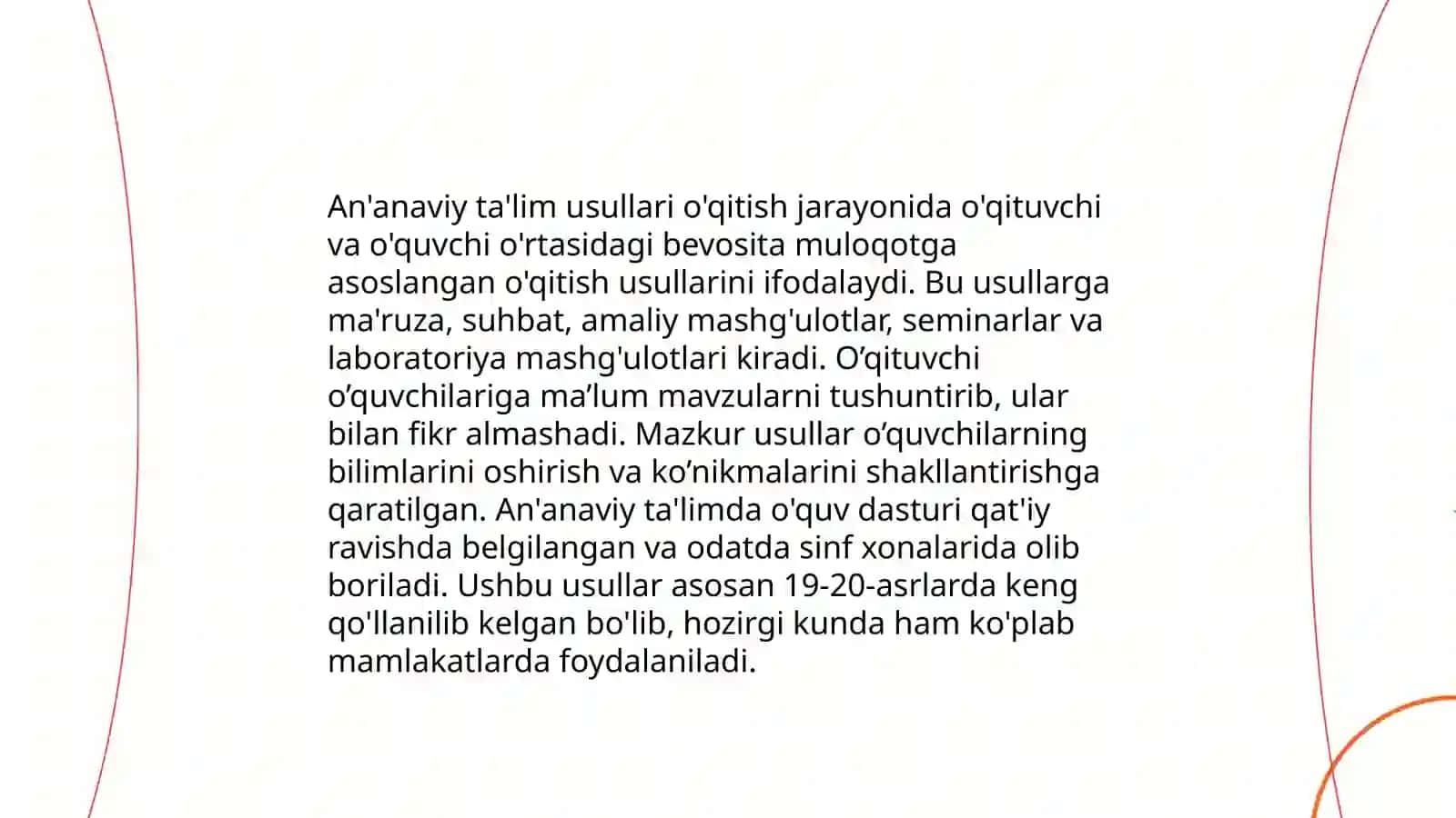 Taʼlim metodi va vositalari. Taʼlimni tashkil etish shakllari 3