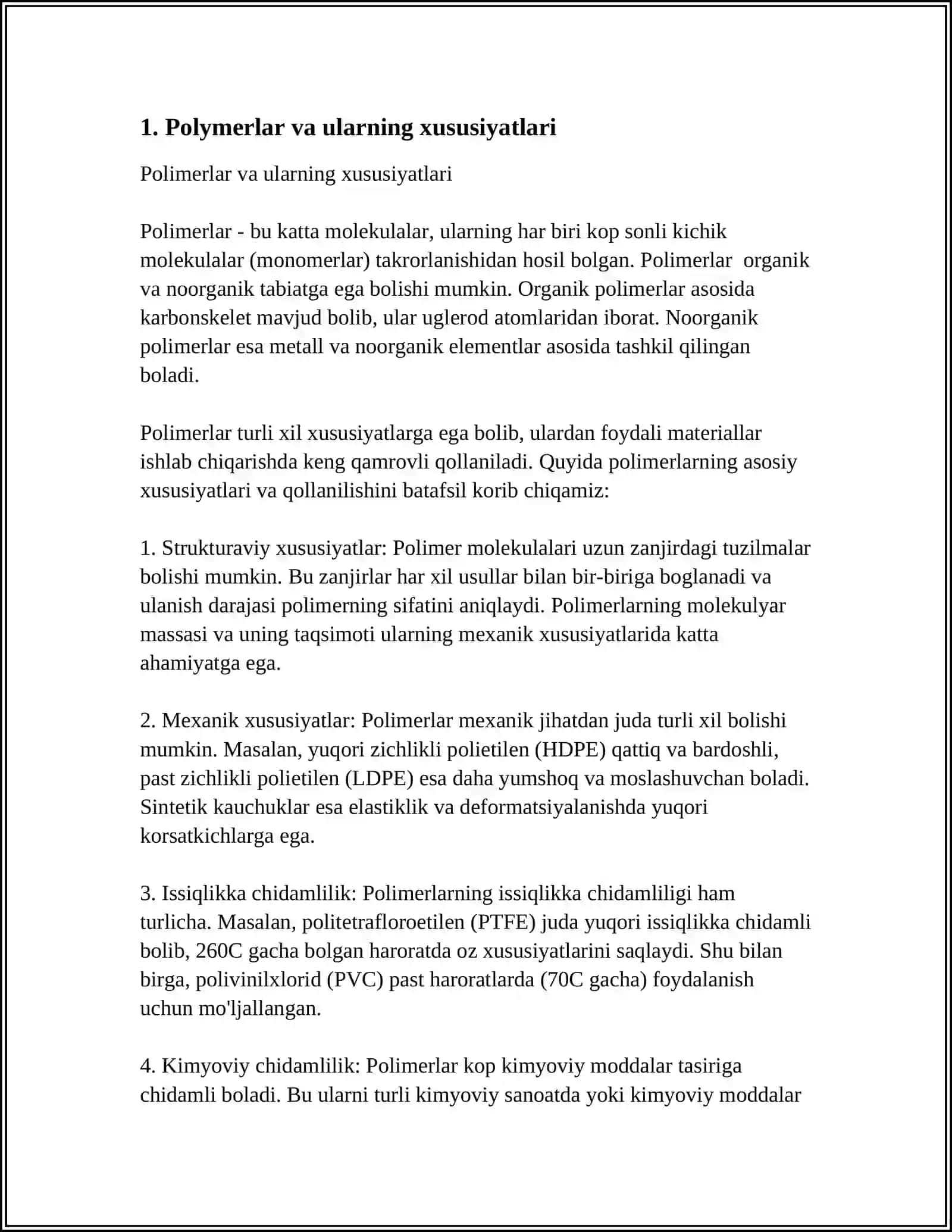 POLIMERLAR ABGEZIYASI. ABGEZIYANING ADSORBSION NAZARIYASI 3