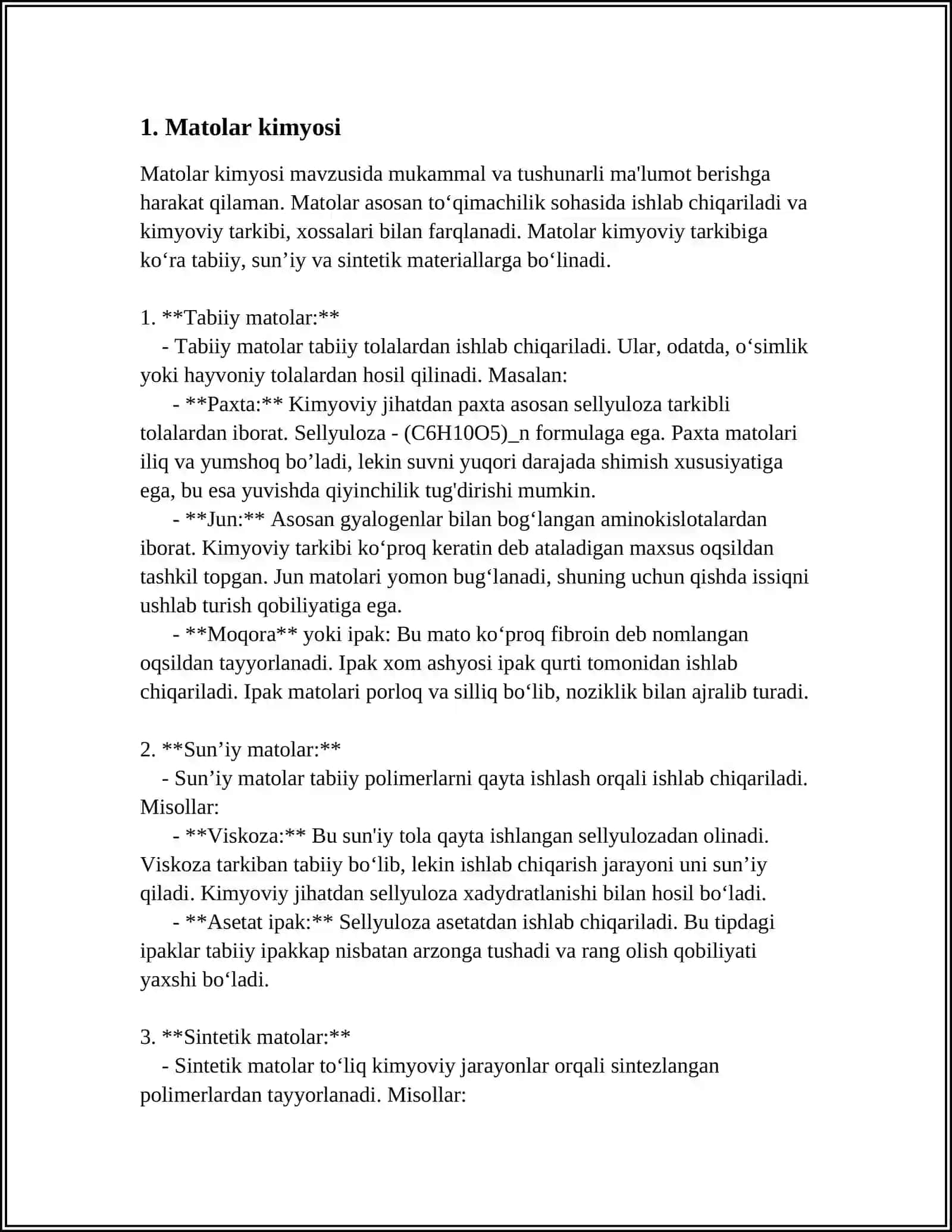 MUSTAQIL ISH Mavzu: TOSHKENT TOQIMACHILIK VA YENGIL SANOAT INSTITUTI 3