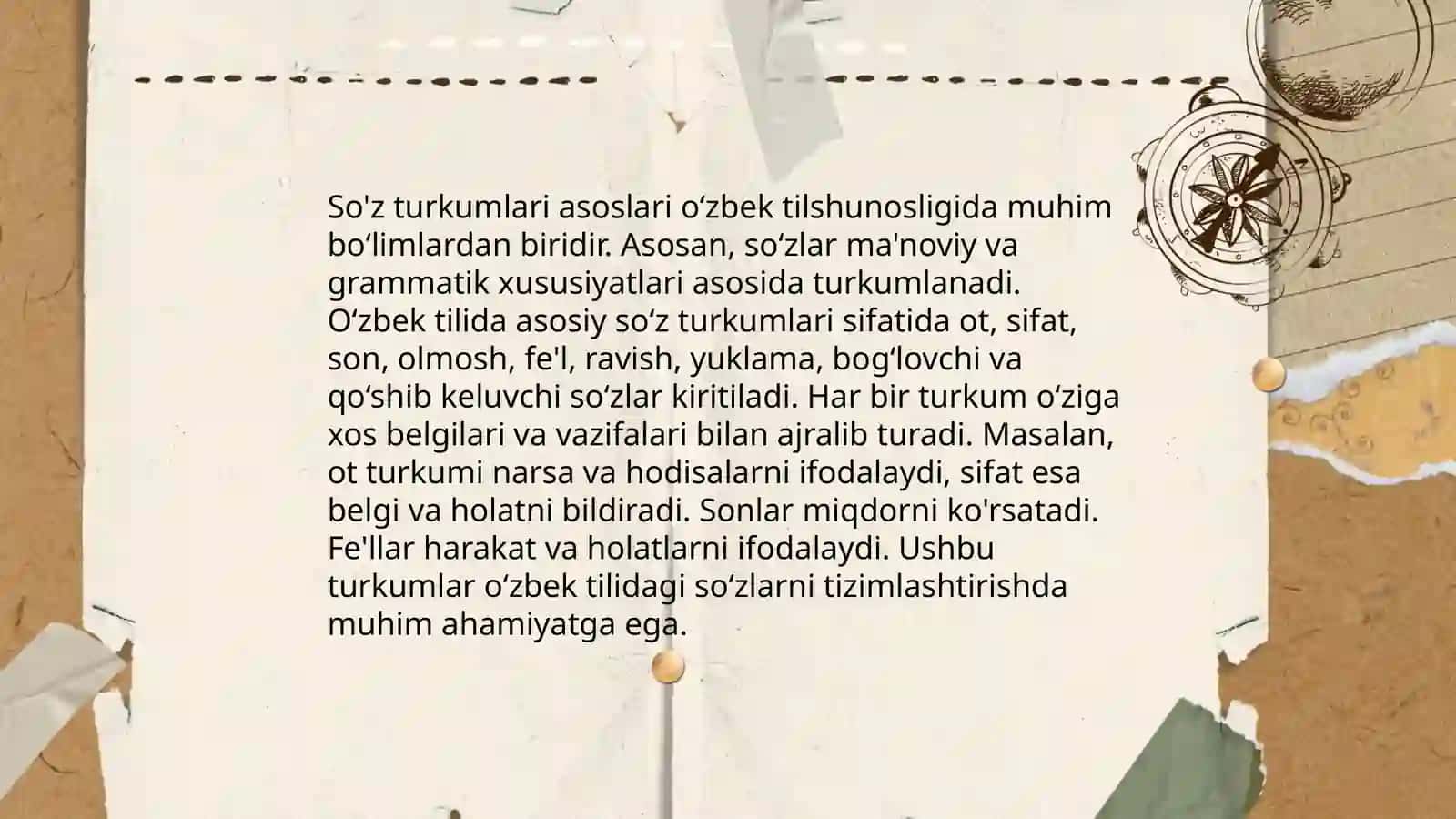 Soz turkimlari órganishga oid adabiyotlar royhatini tuzish 3