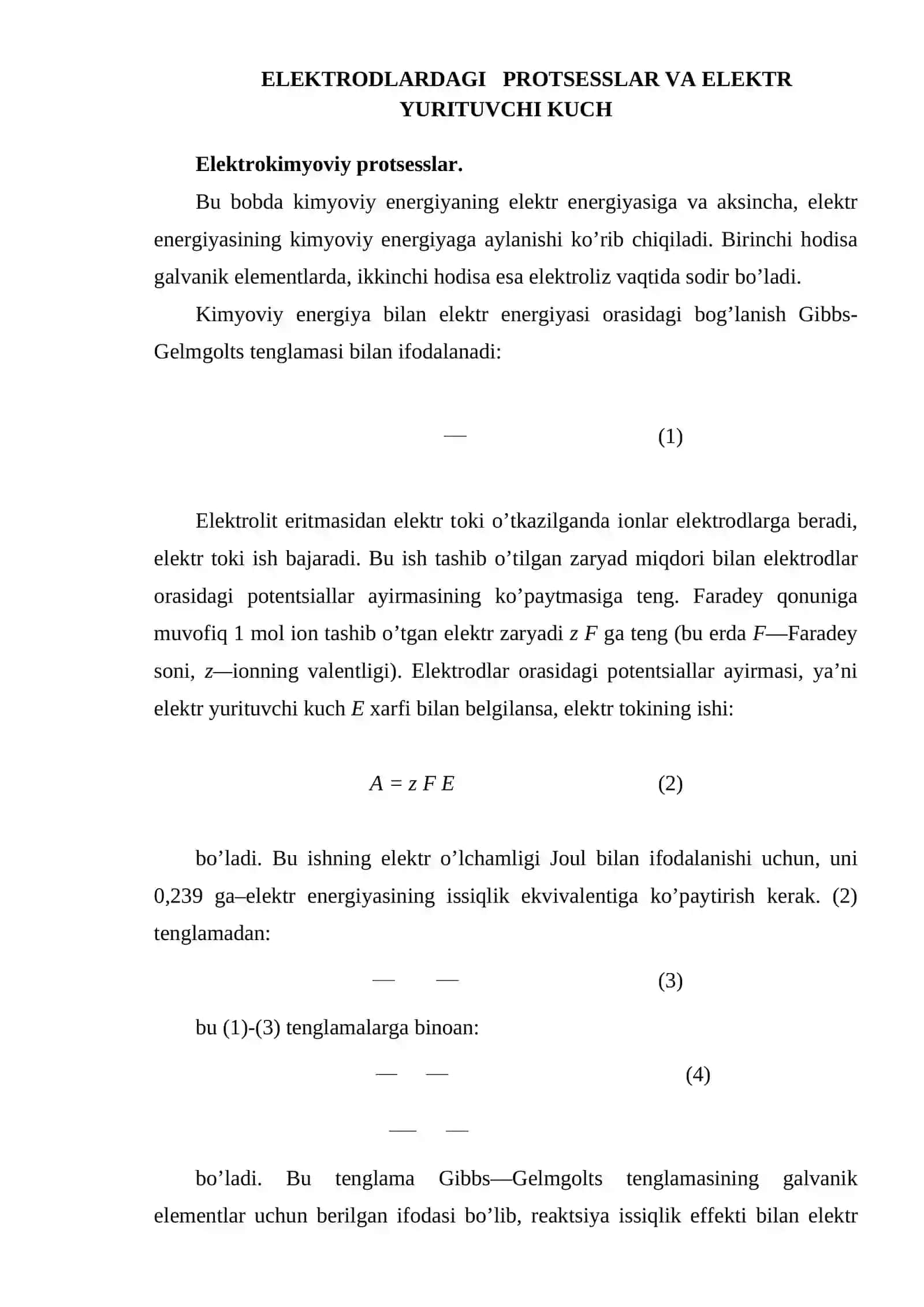 Elektrakimyoviy jaroyonlar 3