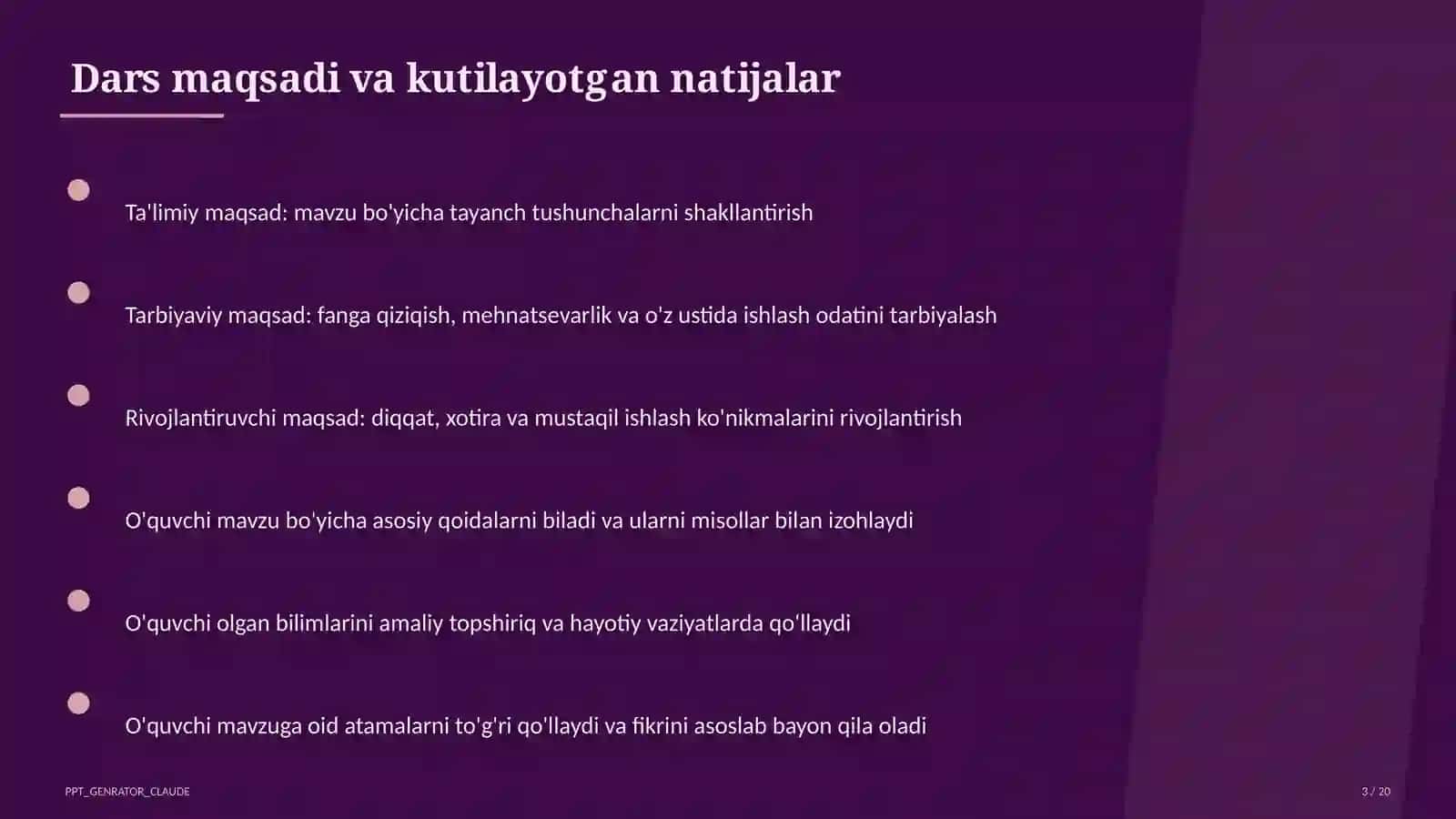 Texnologiya xonasida xavfsizlik qoidalari (5-sinf) 3