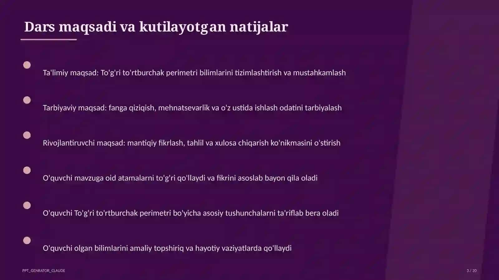 To'g'ri to'rtburchak perimetri (2-sinf) 3