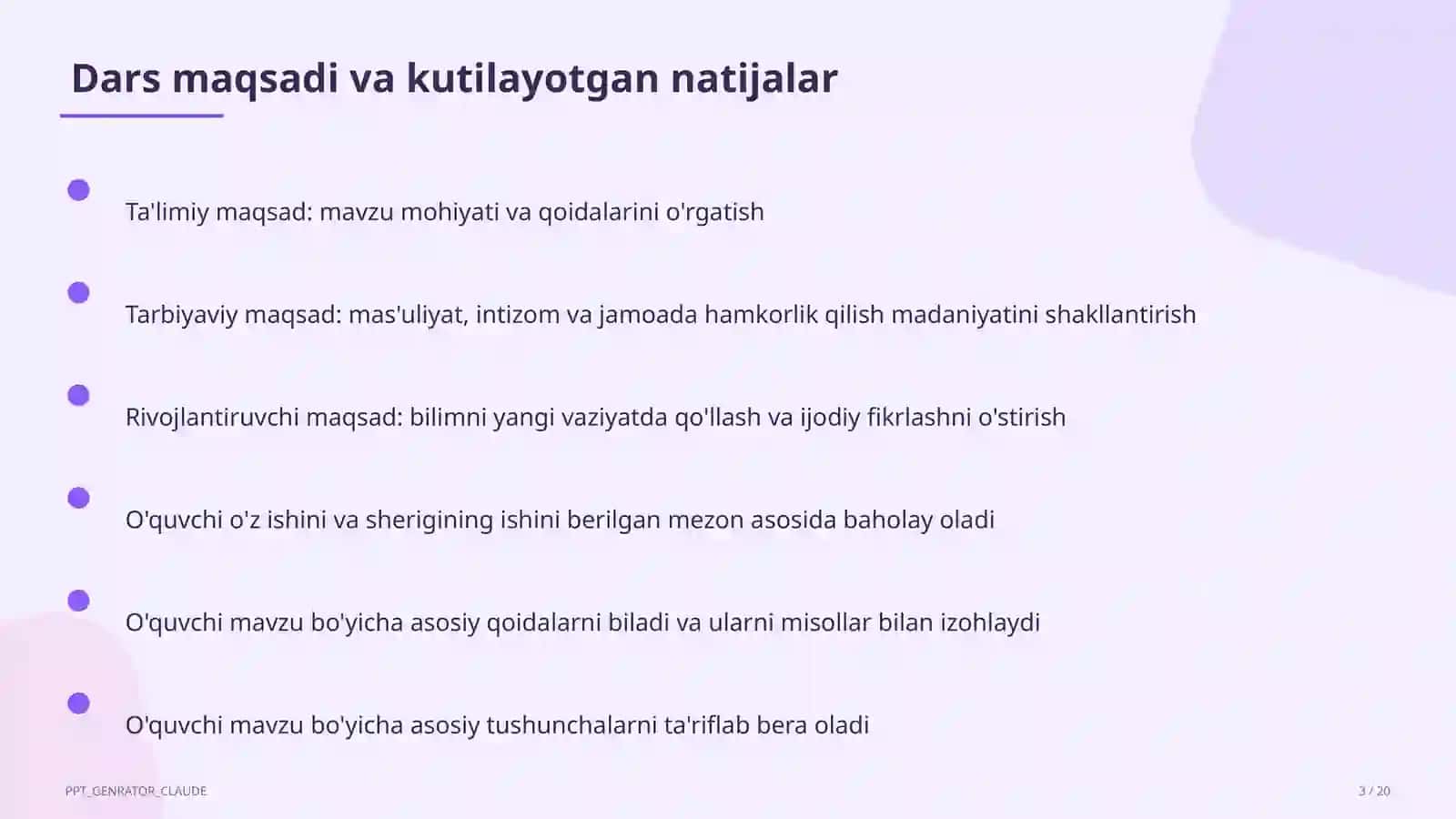 Kombinatorika elementlari: sanash qoidalari (6-sinf) 3