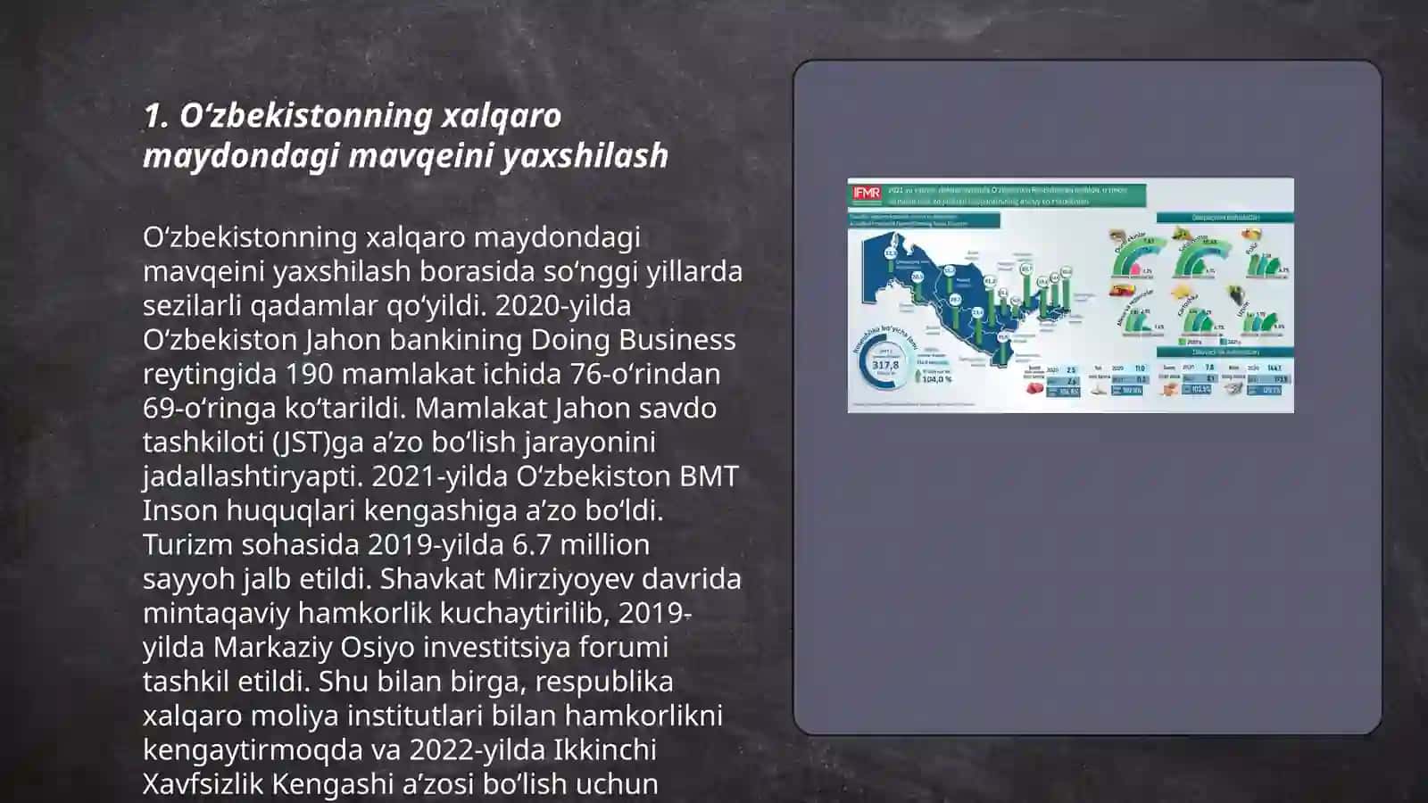 O'zbekistonni xalqaro retinglaridagi ko'rsatkichlarini ko'tarishning tarixiy va siyosiy ahamyati 3