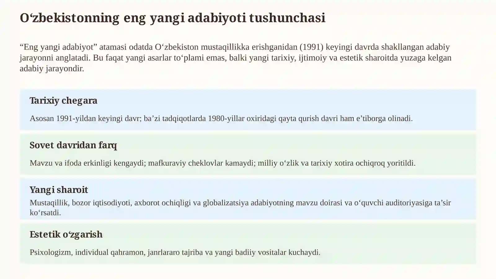 O'zbekistonning eng yangi adabiyoti 3