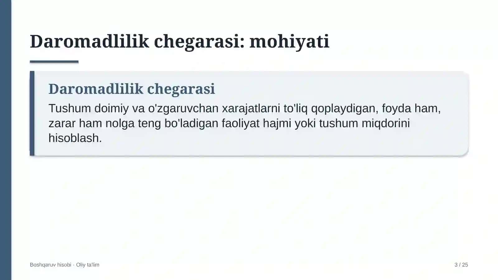 Korrupsiyaga qarshi kurashish organlarida daromadlilik chegarasini aniqlash 3
