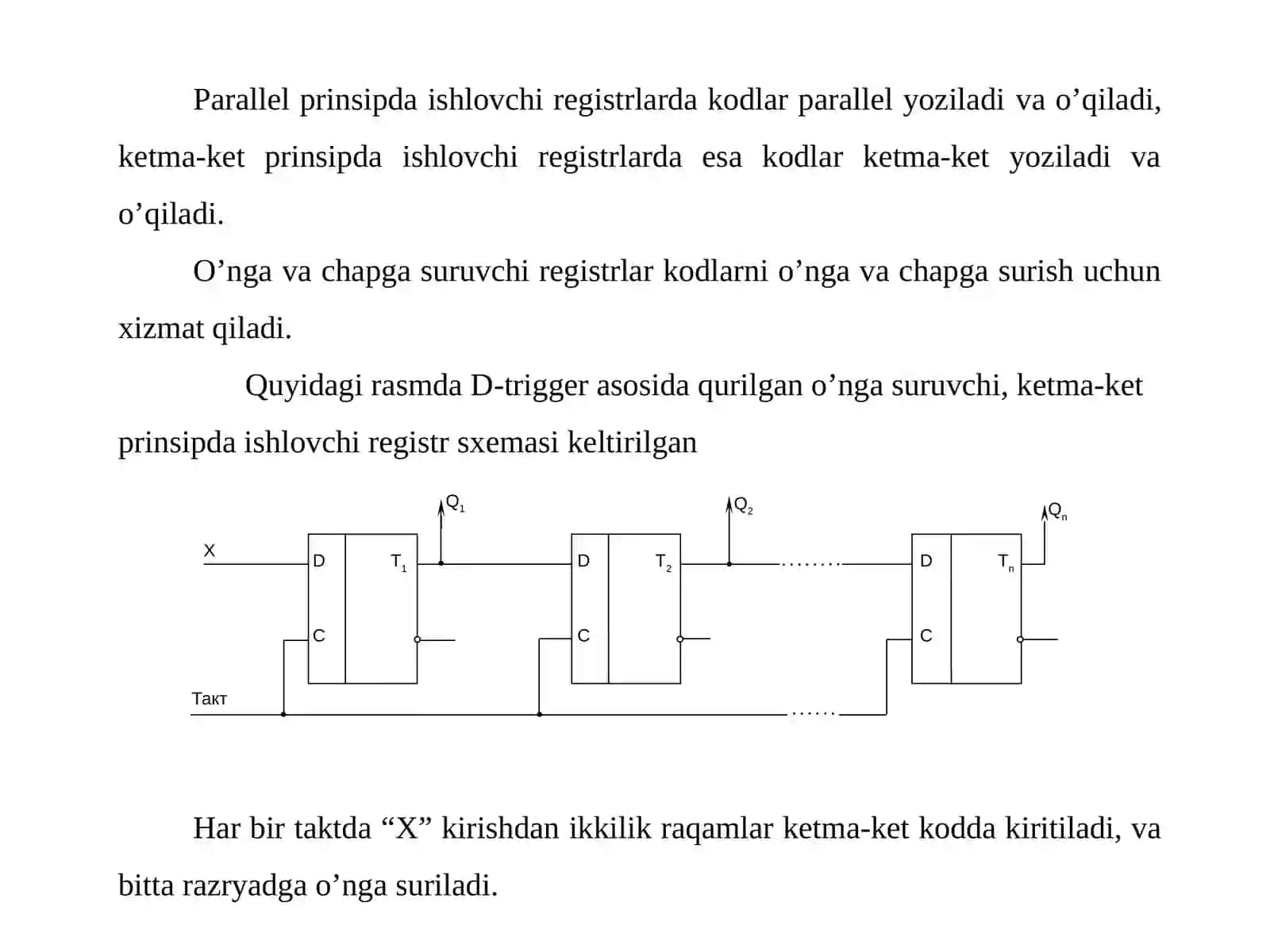 Mavzu: Registrlar va hisoblagichlar 3