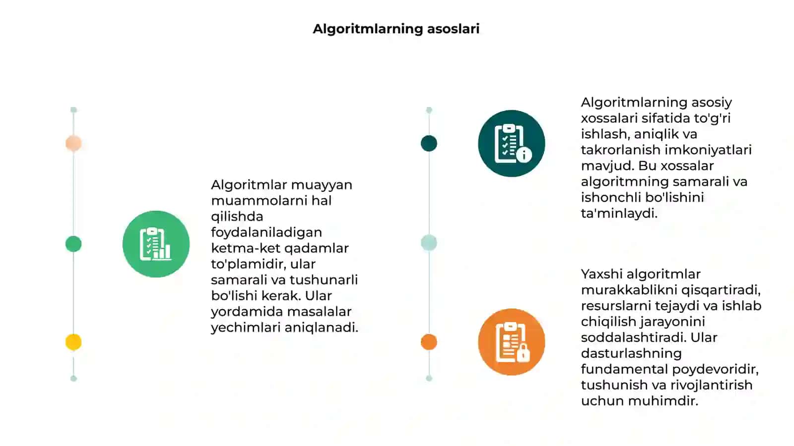 Algoritm xossalari mavzusida taqdimot 3