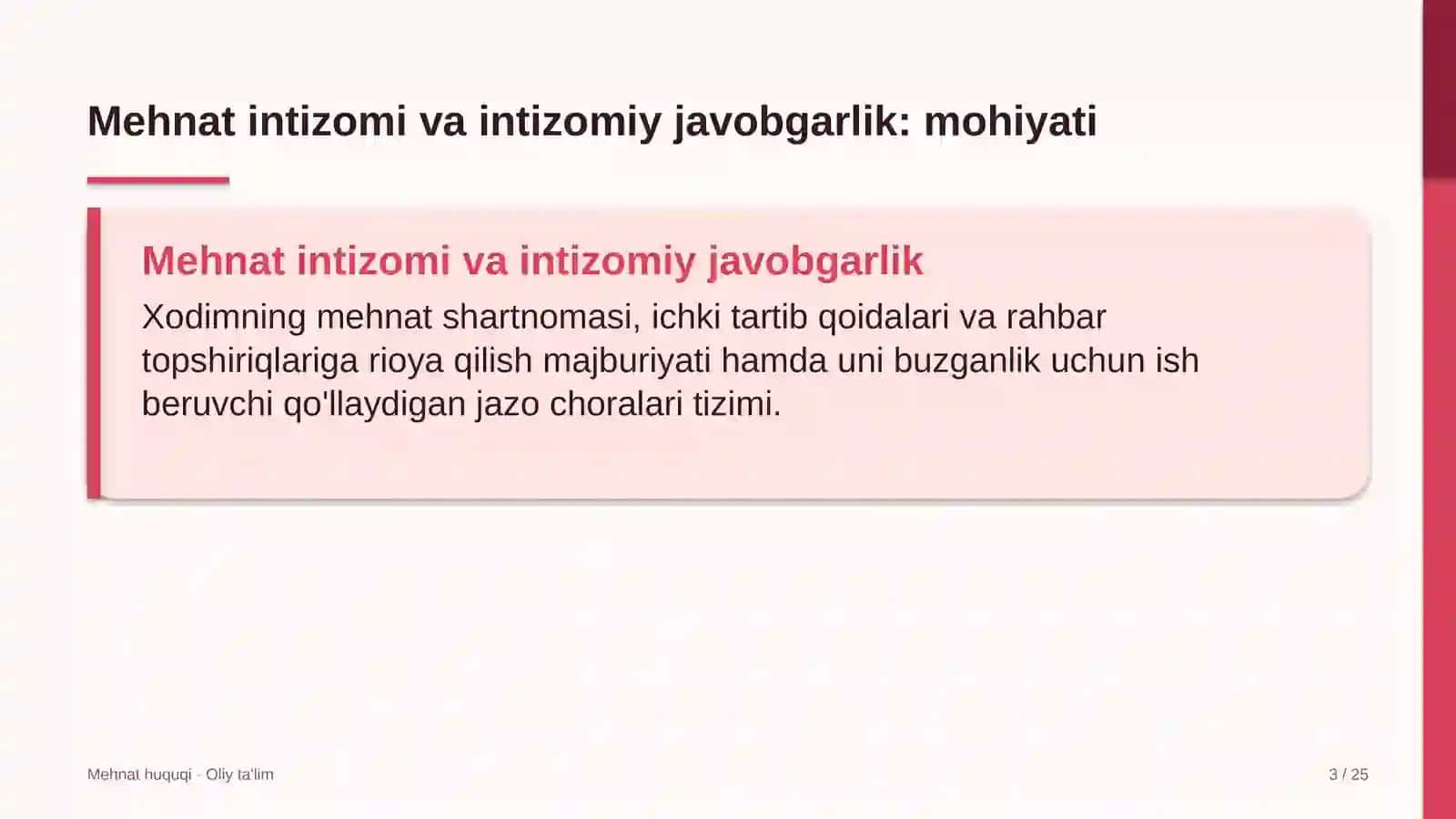 qishloq vrachlik punktlarida mehnat intizomi va intizomiy javobgarlik 2921 3