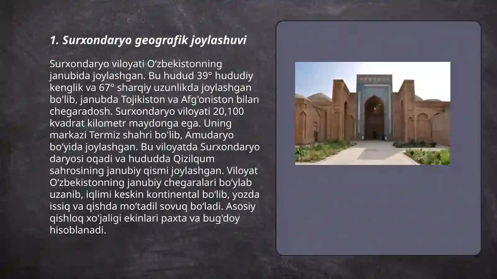 Surxondaryo haqida 3