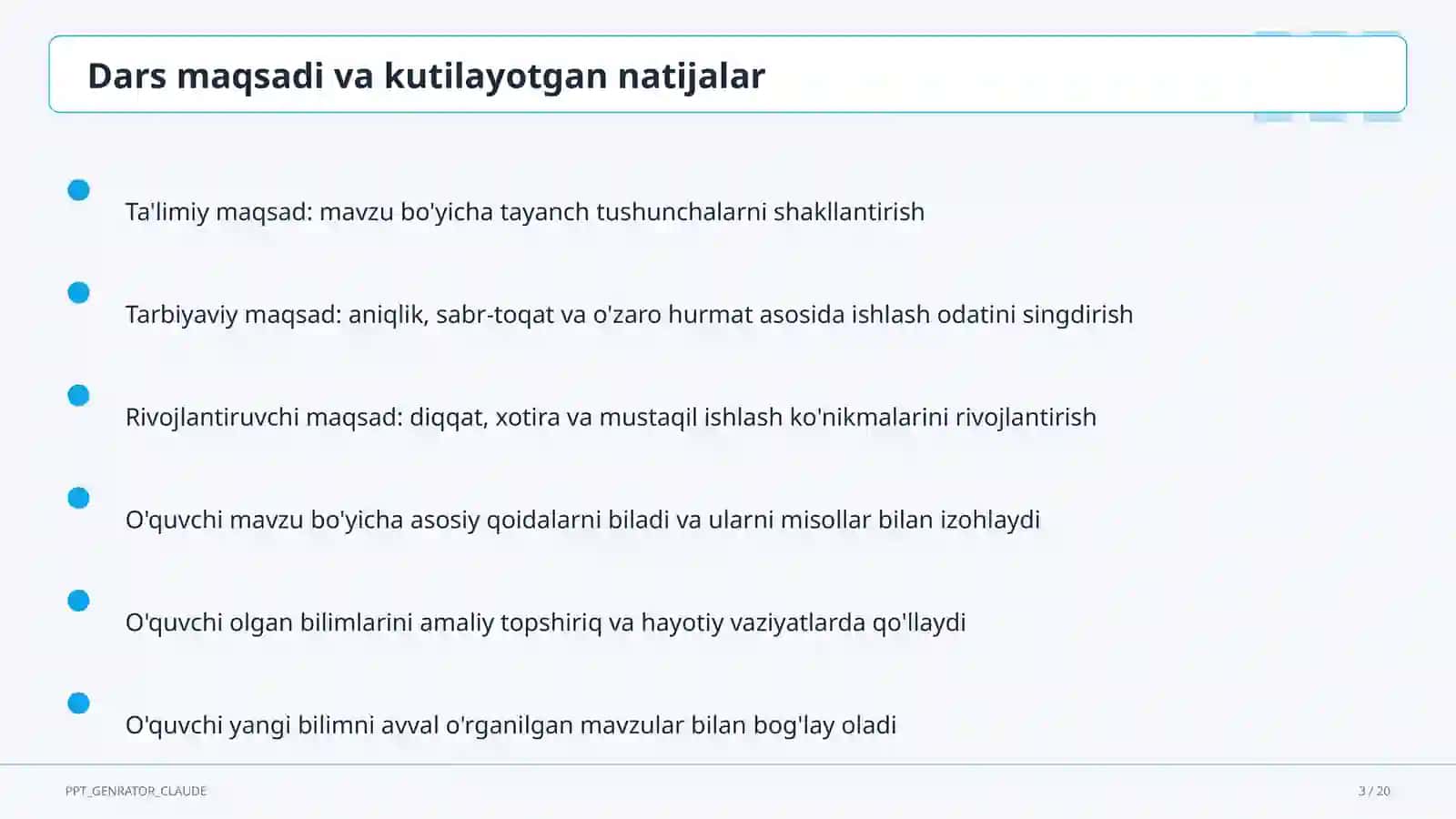 Iqtisodiyot nima: ehtiyoj va resurslar (9-sinf) 3