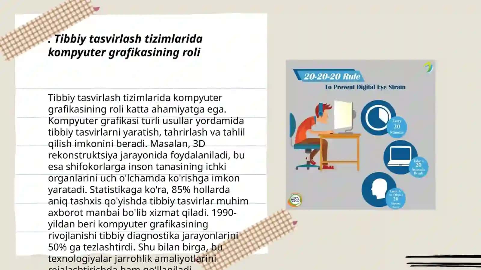 Kompyuter grafikaning tibbiyotda qo'llanilishi 3