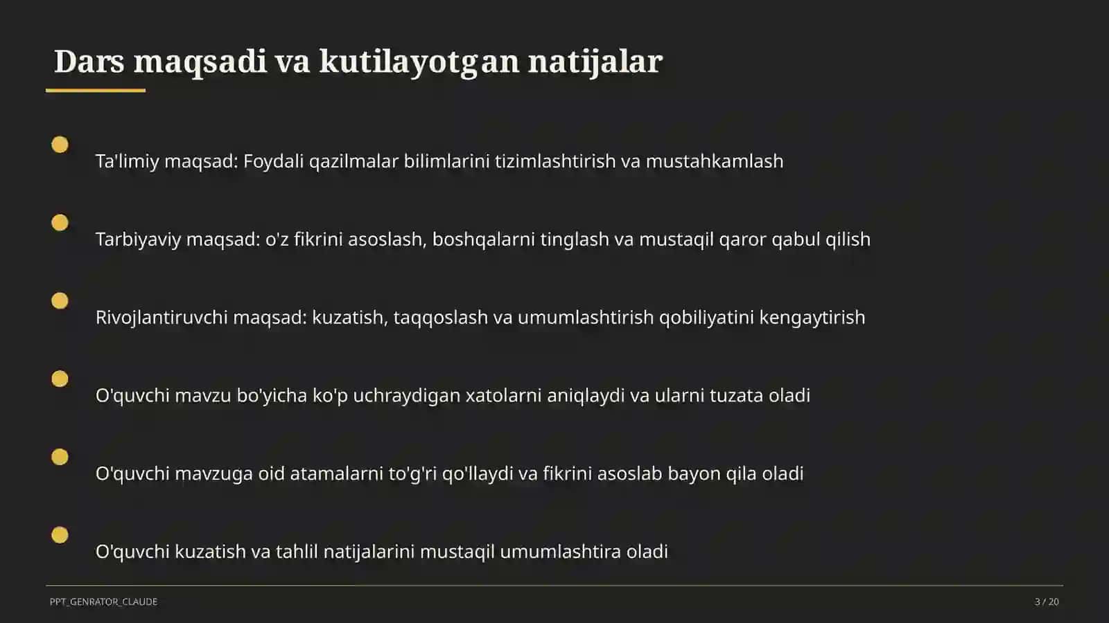 Foydali qazilmalar (3-sinf) 3