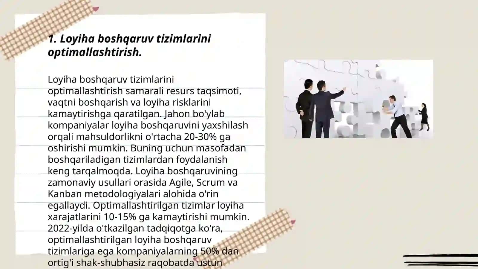 Loyiha boshqaruv tizimlarini optimallashtirish 3