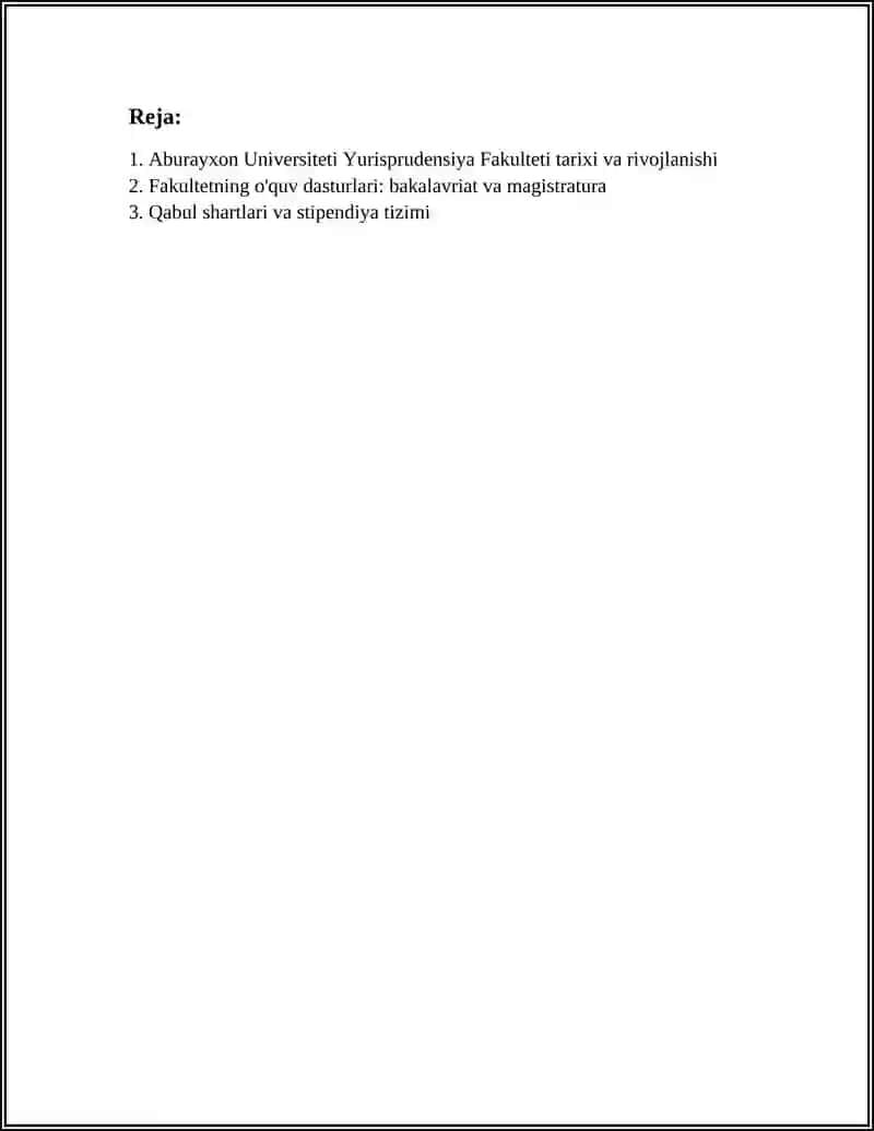 ABURAYXON UNVERSETI YURISTPRUDETSIYA FAKULTEY 3