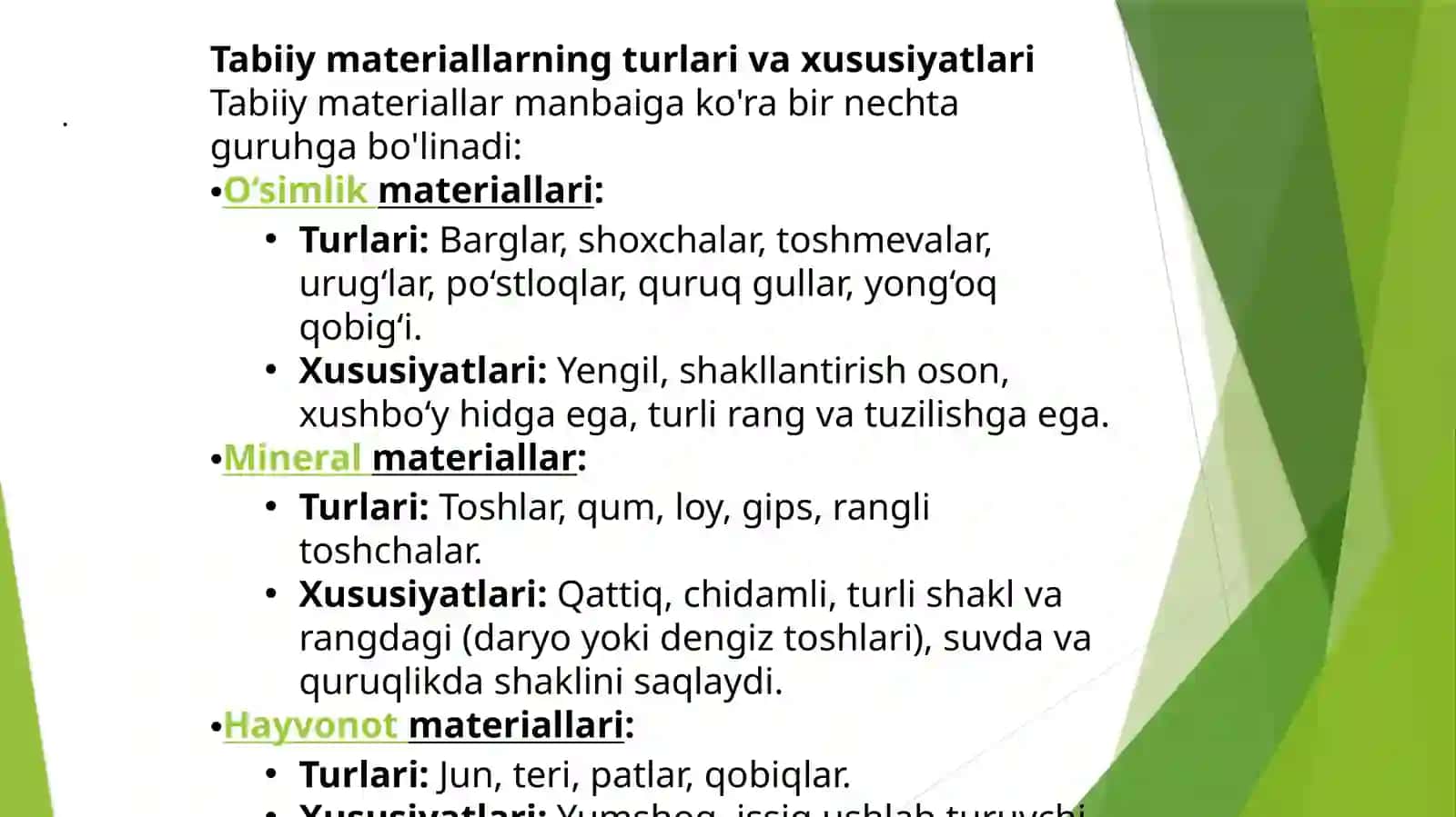 Tabiat bilan tanishtirish metodikasi fanidan taqdimoti 3