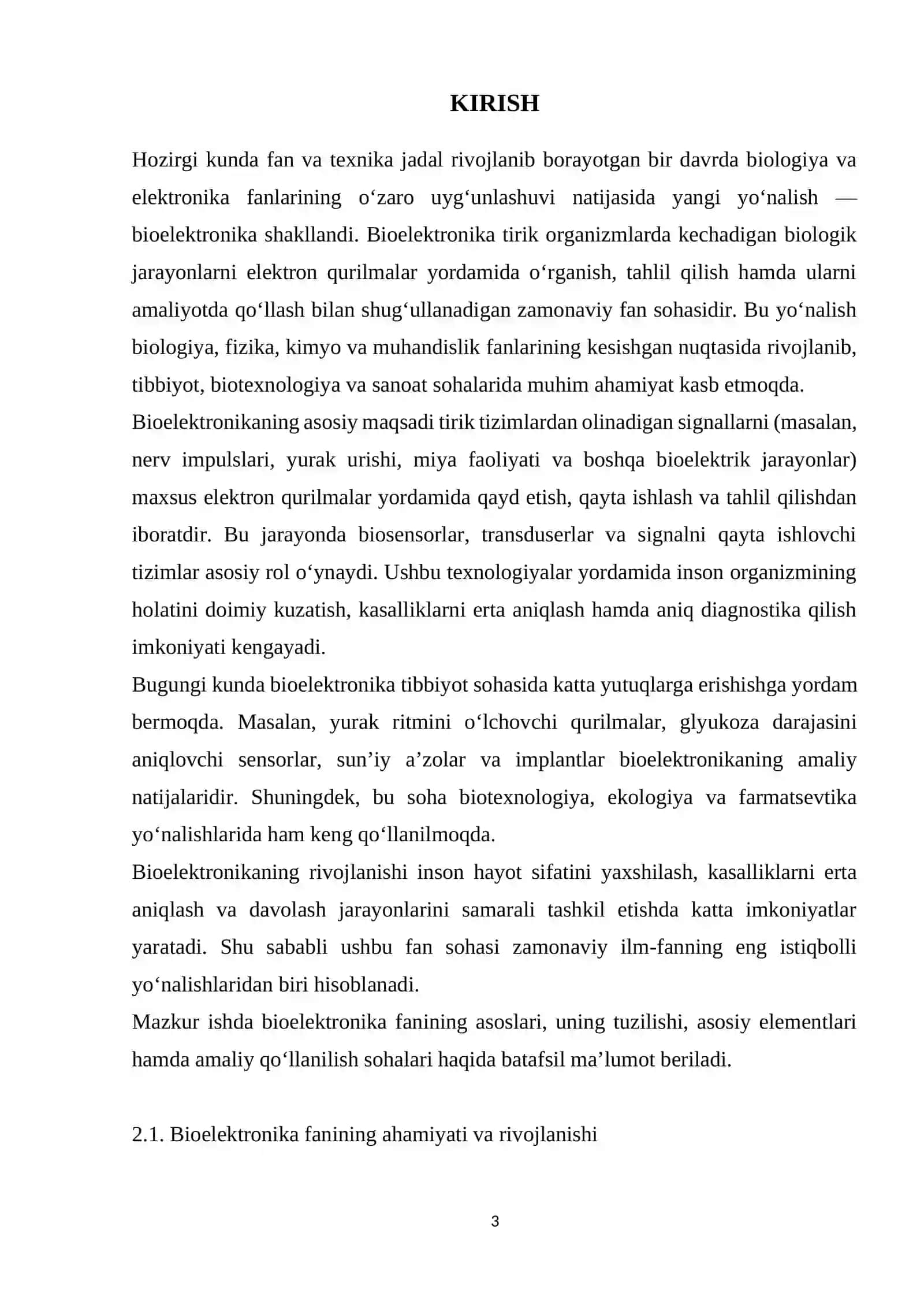 Bioelektronika 3