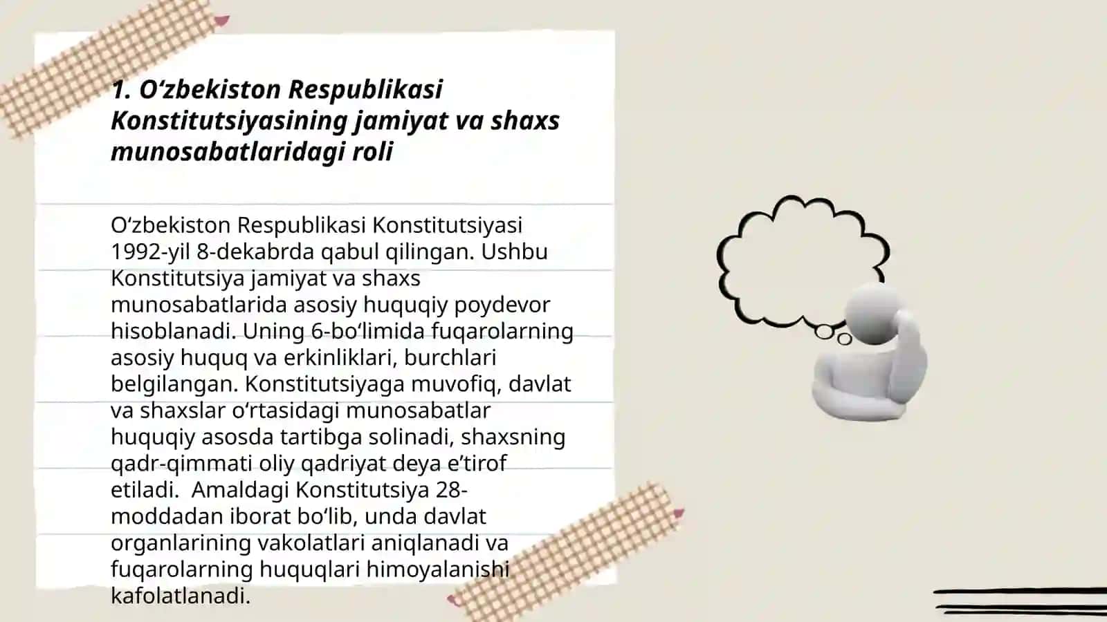 Oʻzbekistonda jamiyat va shaxs munosabatlarining konstitutsiyaviy asoslari 3