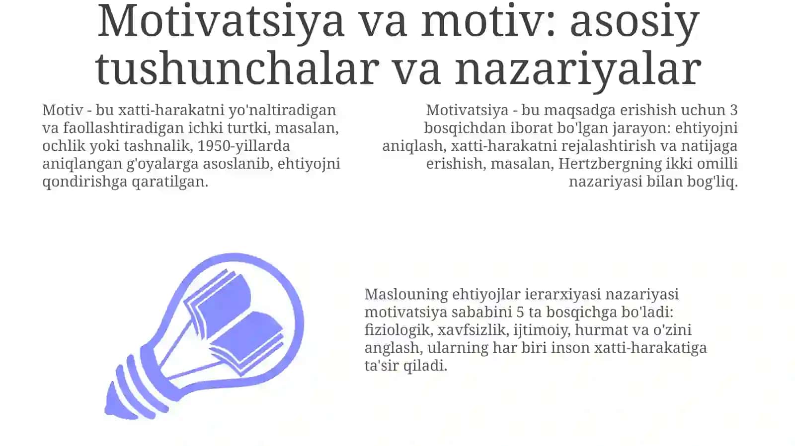 Motivatsiya va Emotsiyalar 3