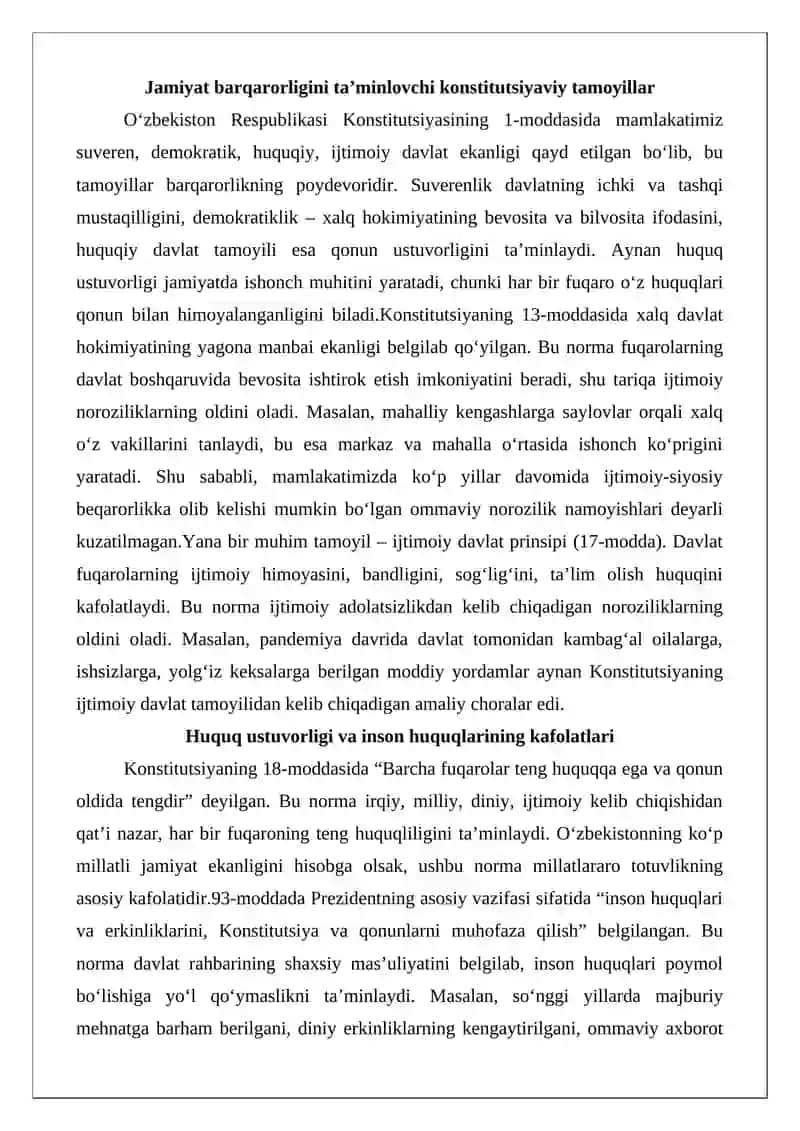 Barqarorlik va Tinchlikni Mustahkamlash 3
