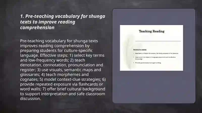 Techniques to develop receptive skills shunga 3