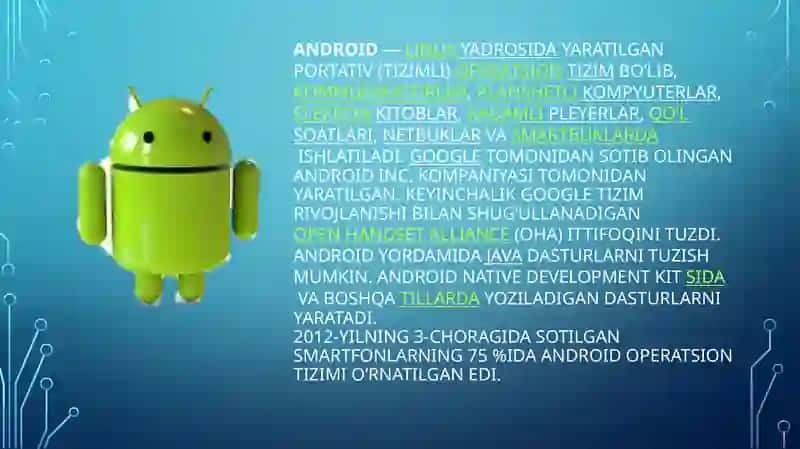 Android mobiloperatsion tizimlari 3