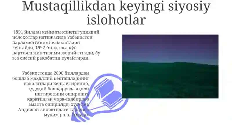 Mustaqillikdan keyingi siyosiy islohotlar 3