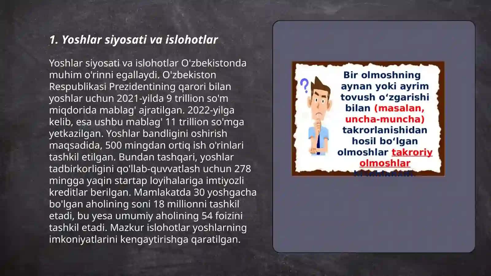 Yoshlar siyosati va islohotlar 3