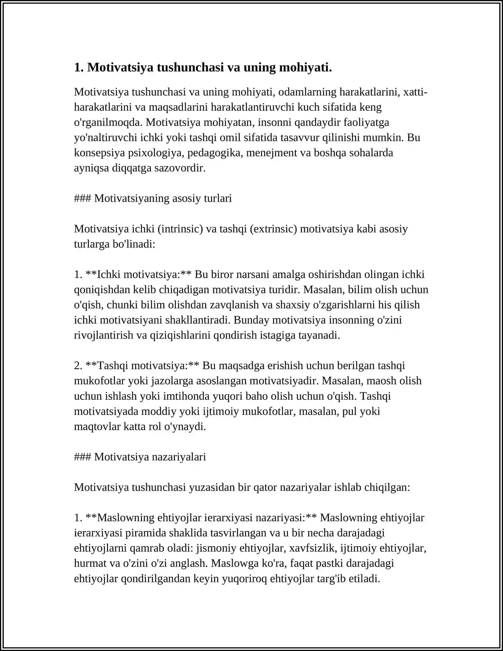 PSIXOLOGIYADAN MOTIVATSIYA TUSHUNCHASI 3