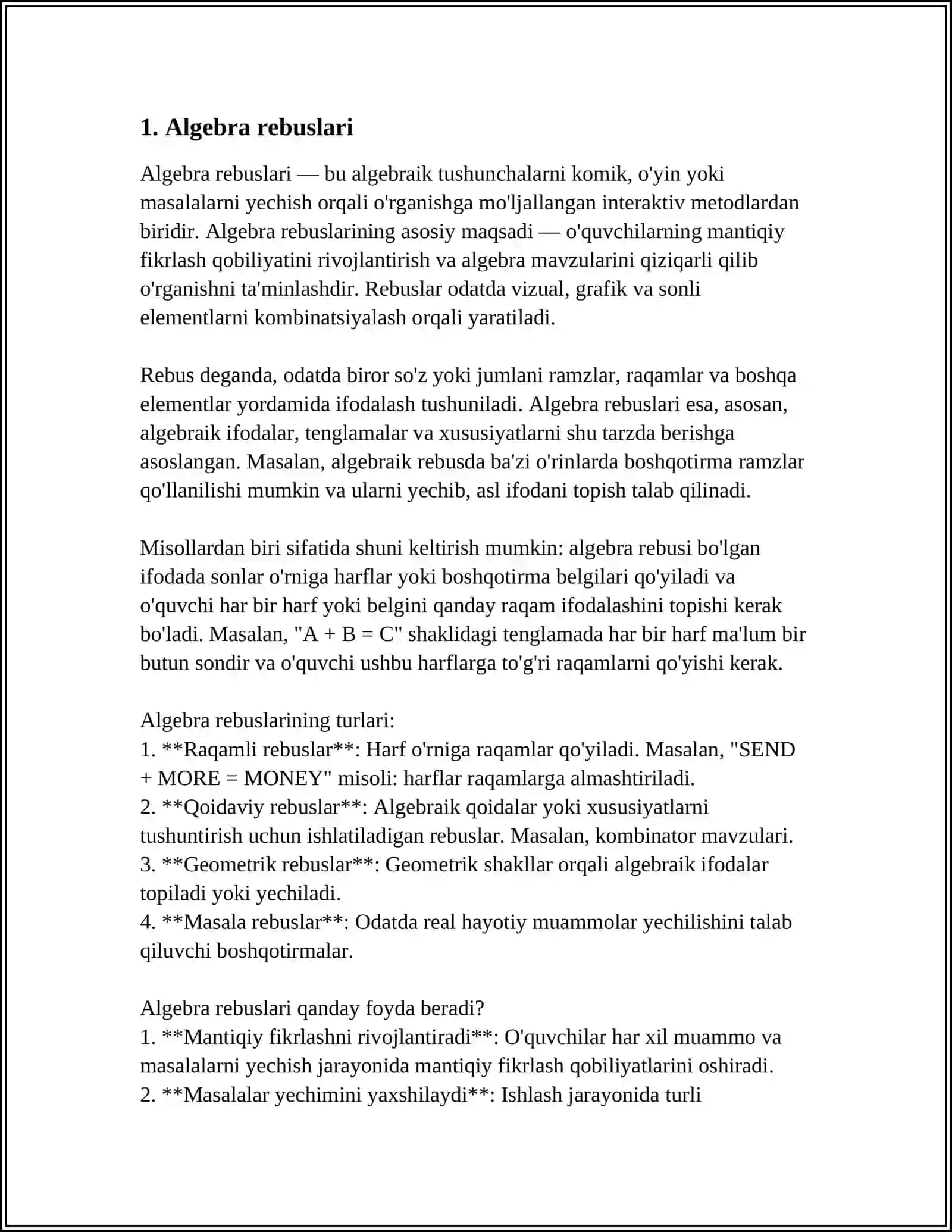 MATEMATIK REBUSLAR 3