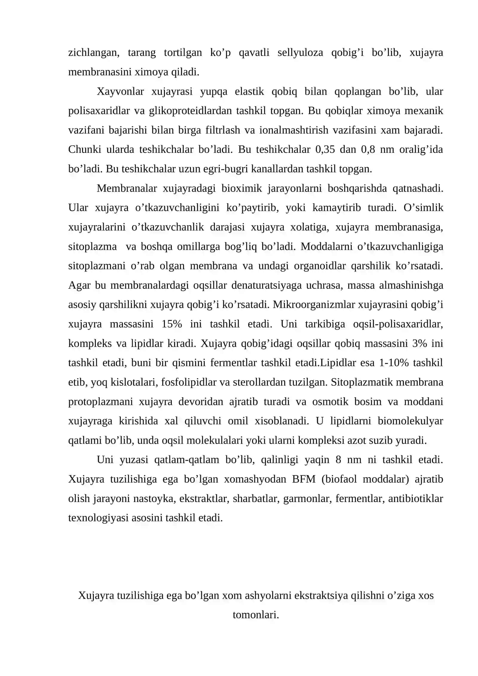 Biofaol moddalarni xom ashyodan ekstraktsiya kilishni nazariy asoslari 3