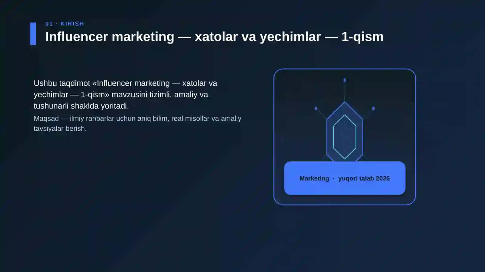 Influencer marketing — xatolar va yechimlar — 1-qism 3