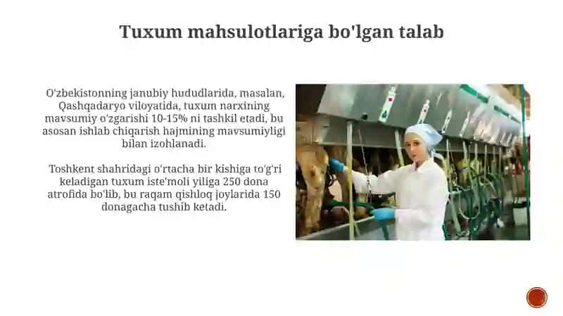 Tuxum mahsulotlariga bo'lgan talab 3