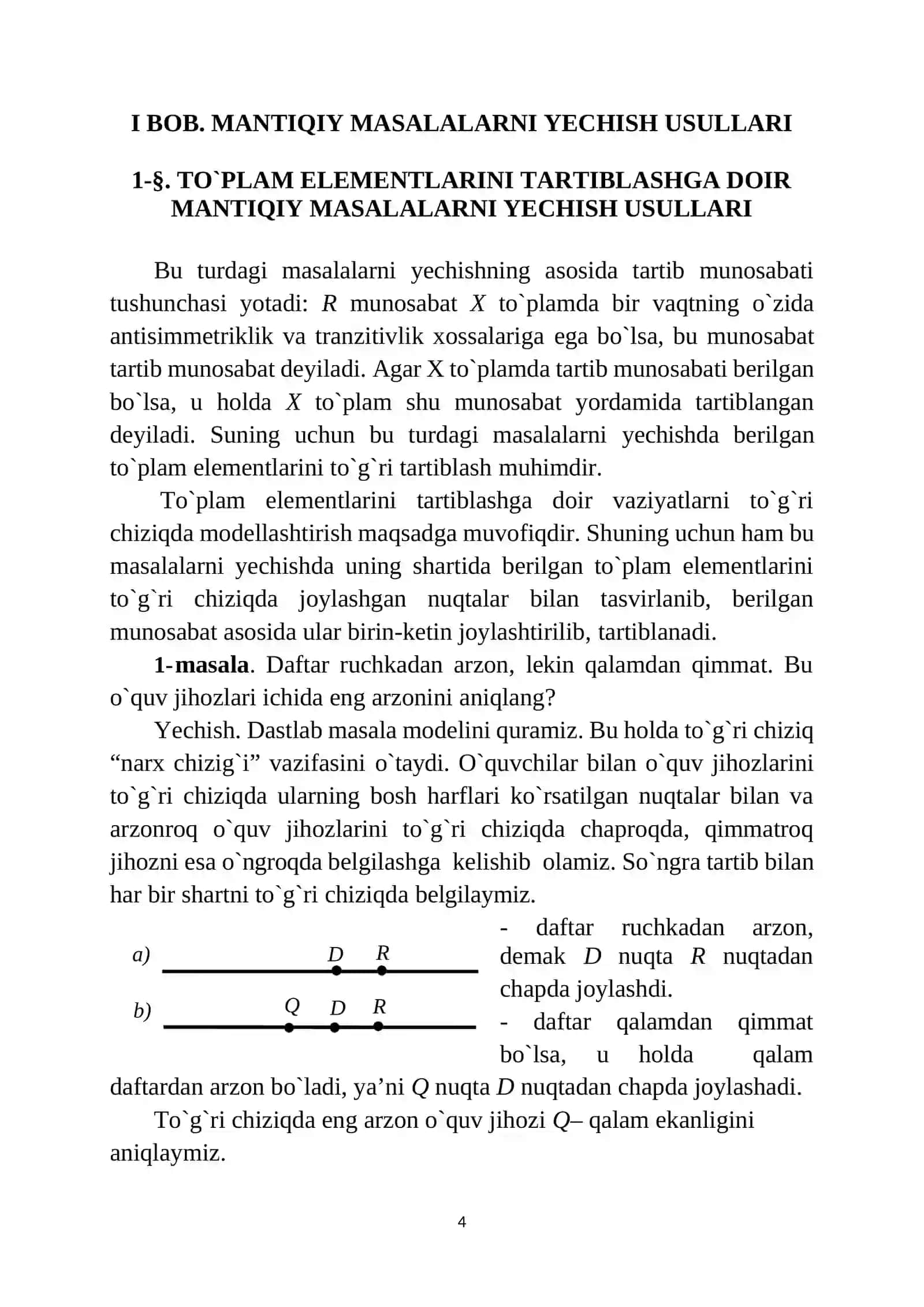 MANTIQIY, KOMBINATORIK VA NOSTANDART MASALALAR 3
