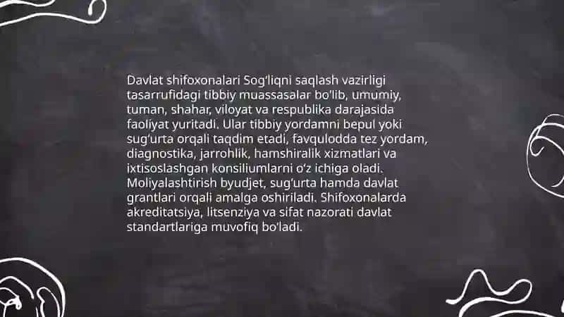 Sog'liqni saqlash vazirligi tizimidagi muassasalar 3