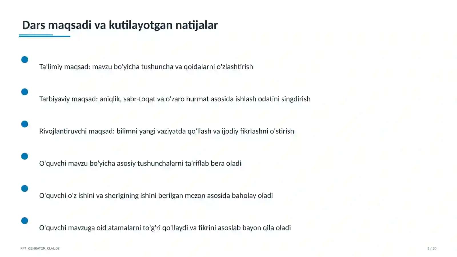 Matematika (5–6) — takrorlash darsi uchun 3