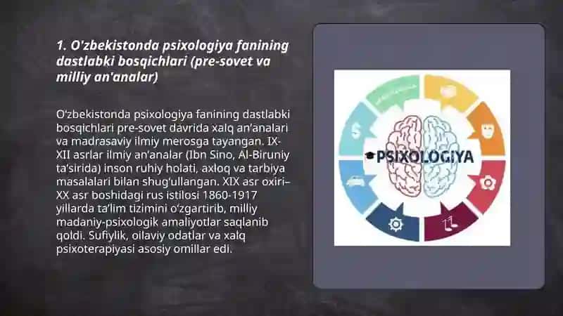 O'zbekistonda psixologiya fanining rivojlanish tarixi 3