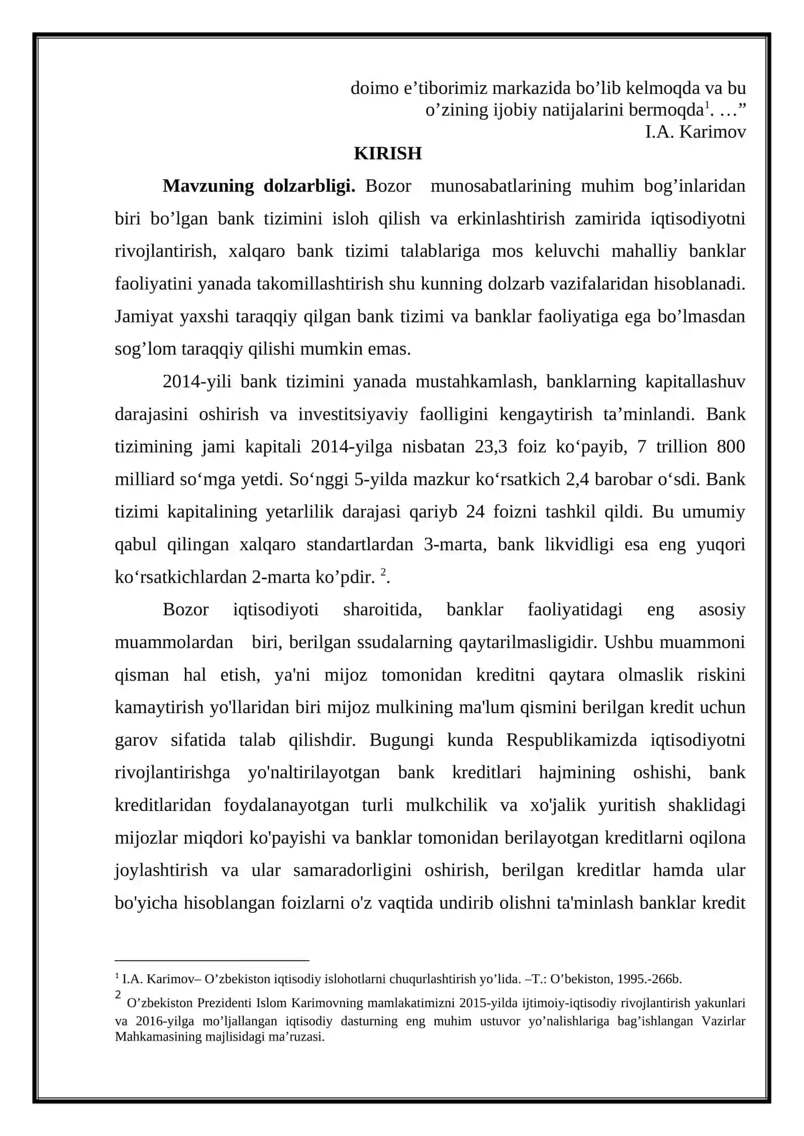 Kredit ta’minoti, turlari va ularni takomillashtirish masalalari 3