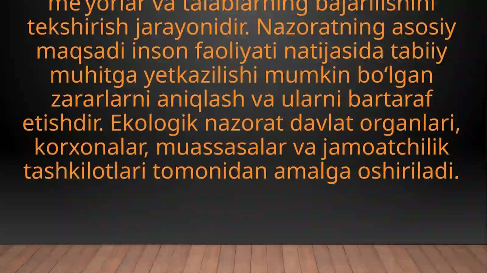 Ekologik nazorat, ekologik monitoring va ekologik ekspertiza 3