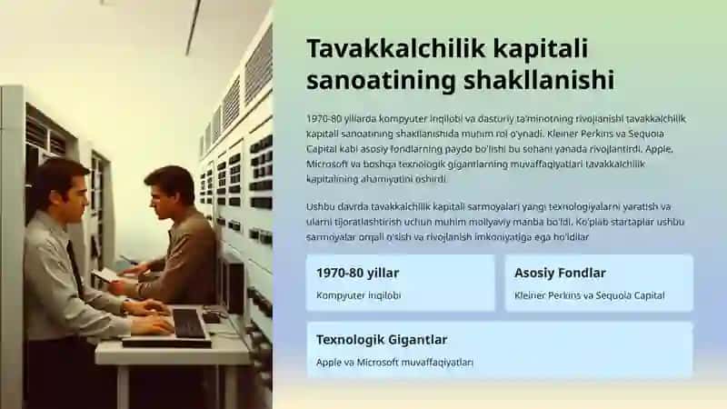 Tavakkalchilik kapitali: Tarix, rivojlanish va istiqbollar 3
